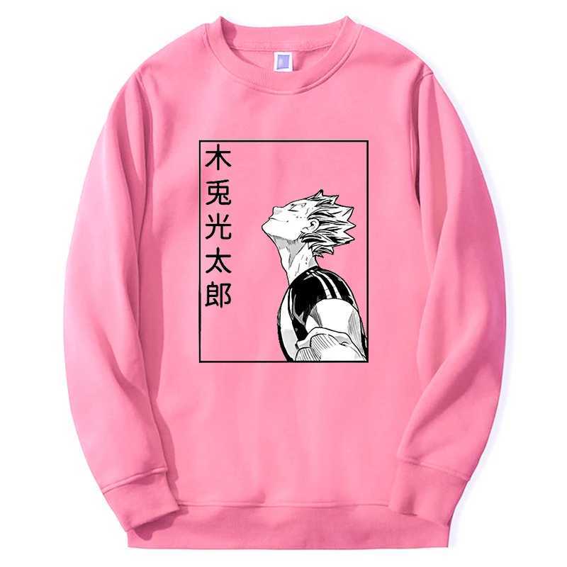 Haikyuu Anime Hoodie For Men Women Fly High Graphic Sweatshirts Round Neck Fashion Hip Hop Streetwear 2024 New Fashion MoletomX240925