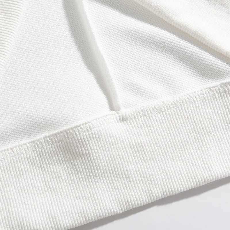 9.17oz 260 Grams Round Neck Pullover Sweater Men Solid Color Long Sleeve Sweatshirts Streetwear for AutumnX240925