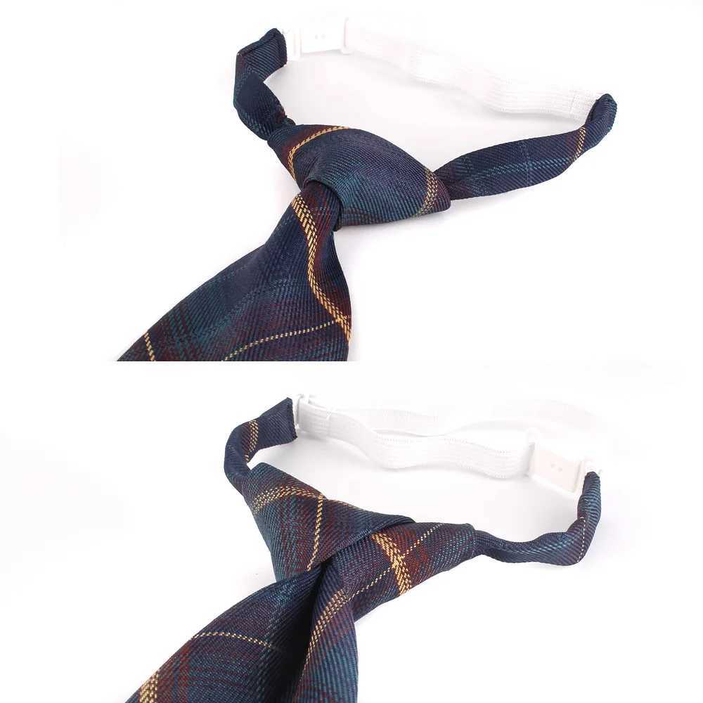 Mens casual plain collar set for boys and girls slim mens collar Gravatas simple lazy student tie Y240925