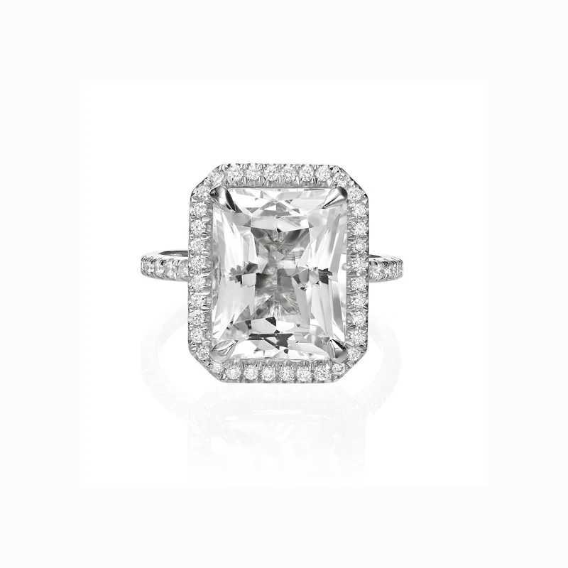 Luxury Princess Wedding Ring Female Engagement Ring Cutting Natural Zircon Bridal Jewelry Anniversary Girl Gift W240925