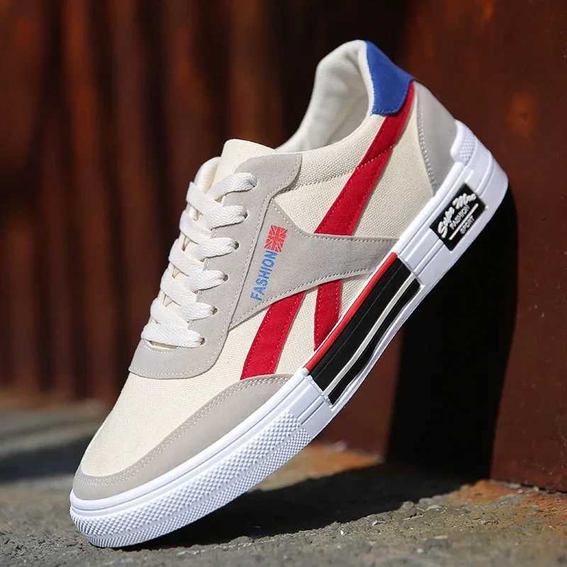 Fashion Mens Shoes Breathable Sneakers Outdoor Lace-Up Casual Shoes for Men Flat Canvas Shoe Lightweight Male Vulcanized Shoes Z250319