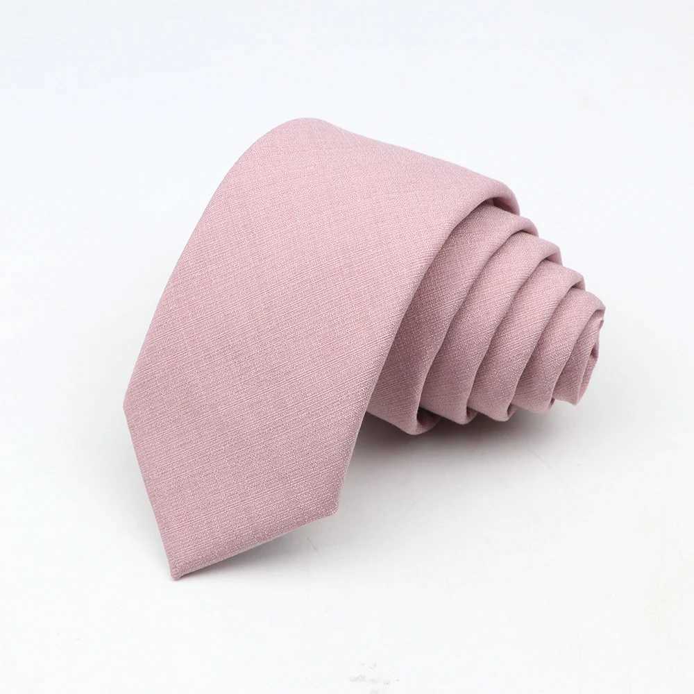 Fashionable Collar Classic Mens Slik Polter Solid Color Tie Business Party Wedding Set Tight Collar Tie Accessories Y240925
