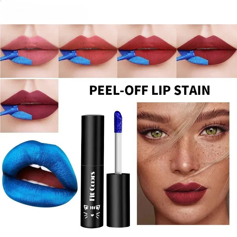 Peel Off Liquid Lipstick Velvet Matte Waterproof Lip Gloss Amazing Lasting Non-Sticky Cup Peel-Off Lip Stain Makeup Cosmetics 240914