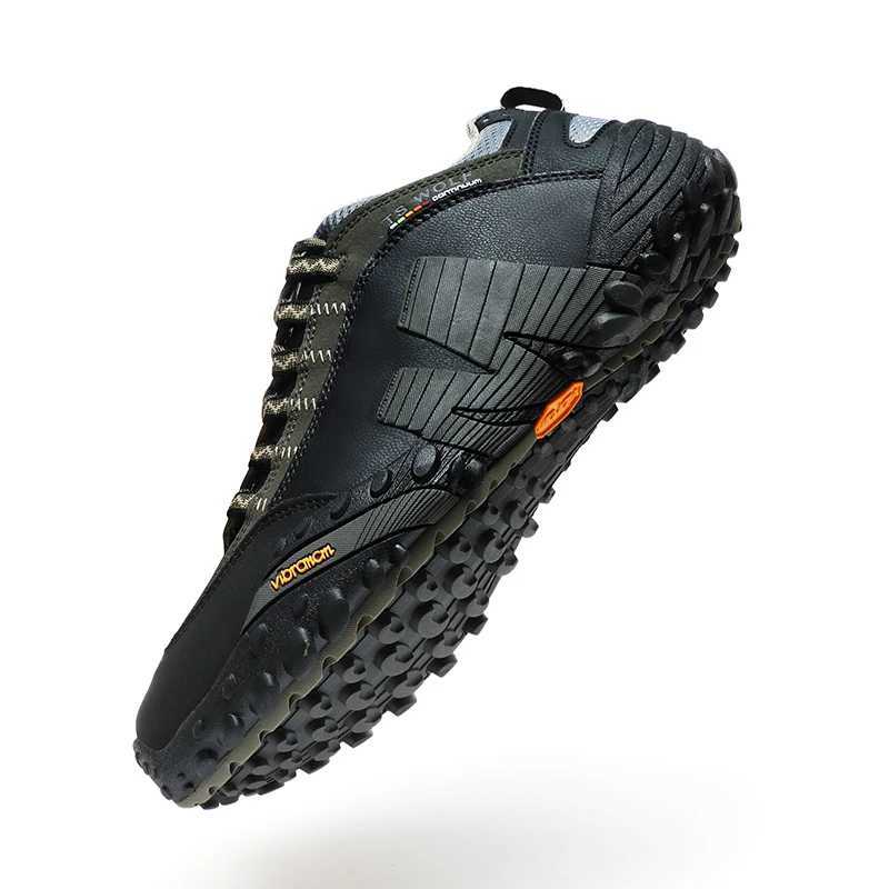 Outdoor ShoesHIKEUP Hiking Shoes Men Anti-skid Outdoor Camping Sports Shoes Comfort Trekking Sneakers Breathable Trail Male Safety Footwear Z240924