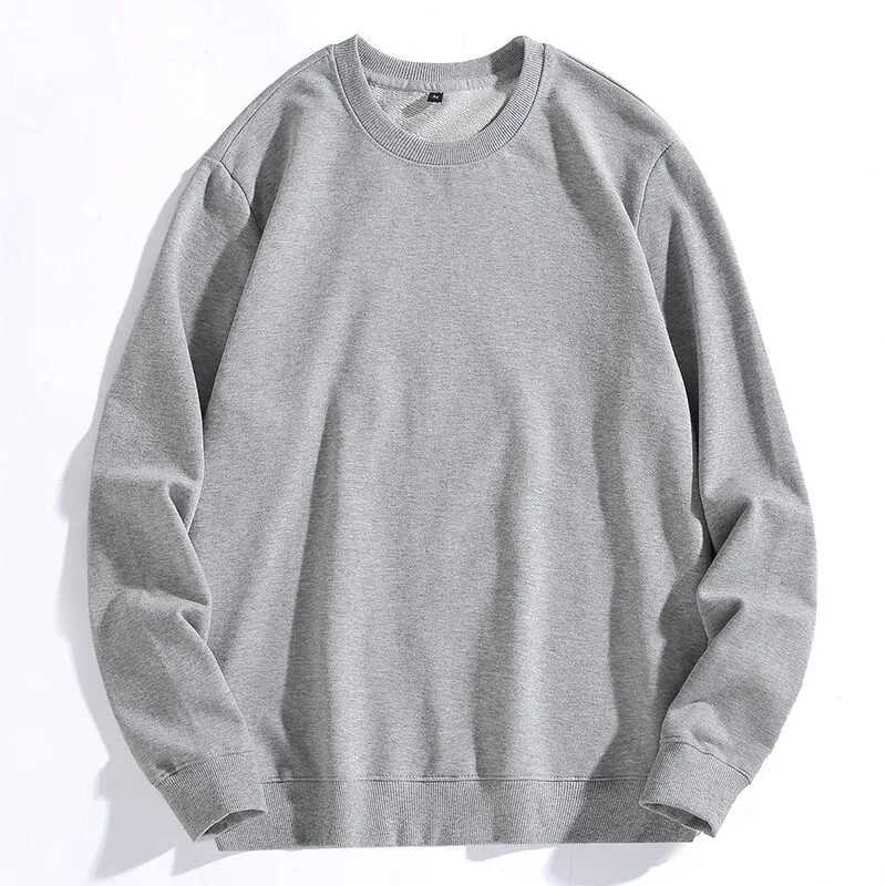 New Spring Autumn 100% Cotton Sweatshirt Men Pullover O Neck Tees Streetwear Couple Hoodies Sweatshirts Tops Mens Clothing 2024X240925