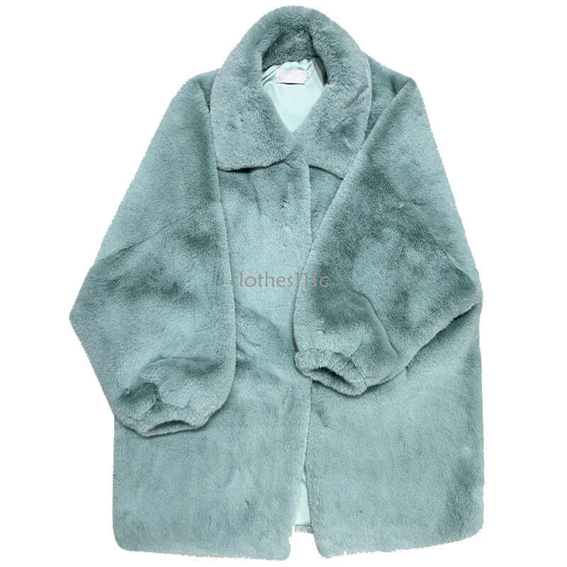 Lautaro Winter Oversized Warm Soft Fluffy Faux Fur Coat Women Drop Shoulder Long Sleeve Casual Loose Korean Fashion 2021
