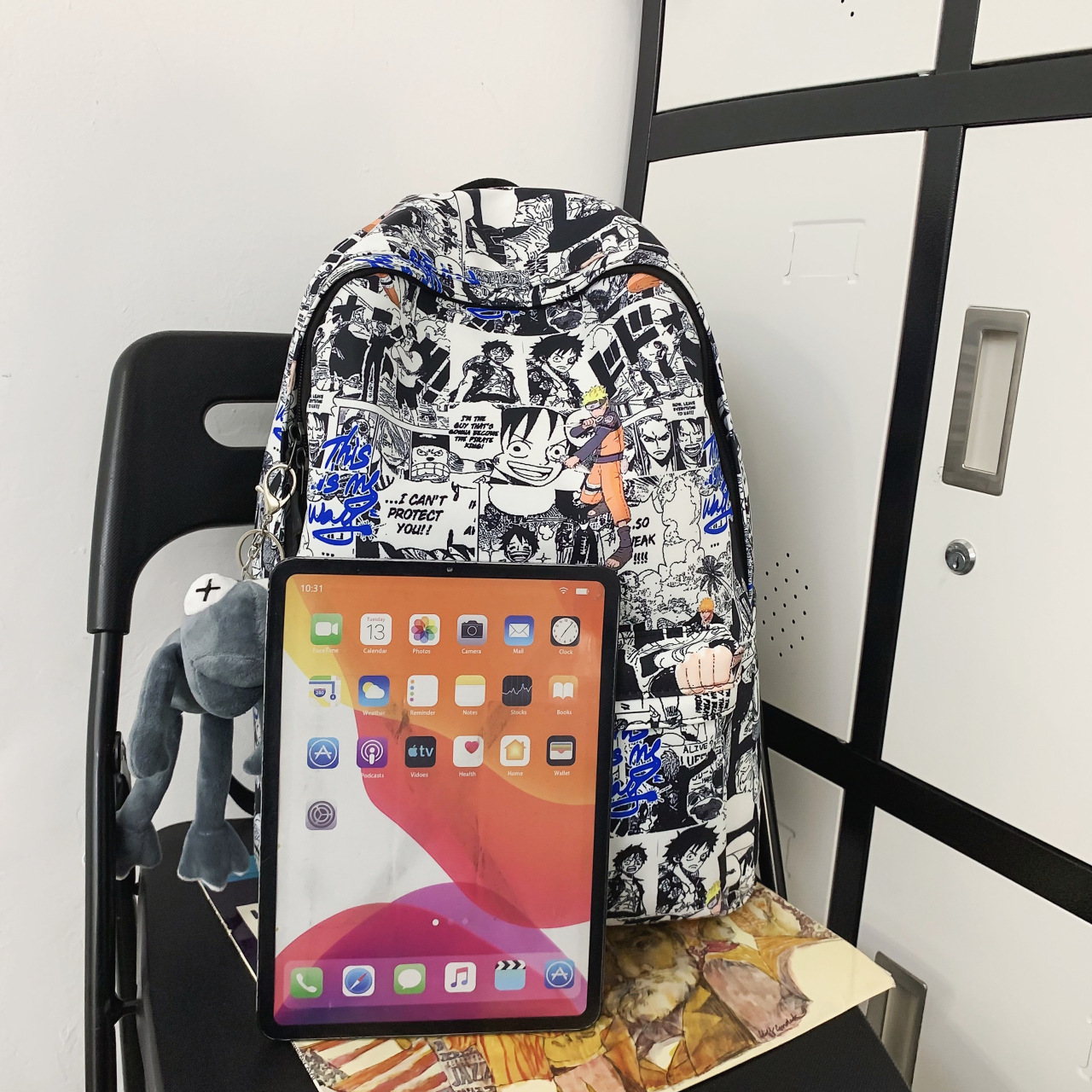 2024 New Designer Backpack for Girls, Personalized Graffiti Forest, Minimalist Campus, New Forest Style, Large Capacity Leisure Backpack
