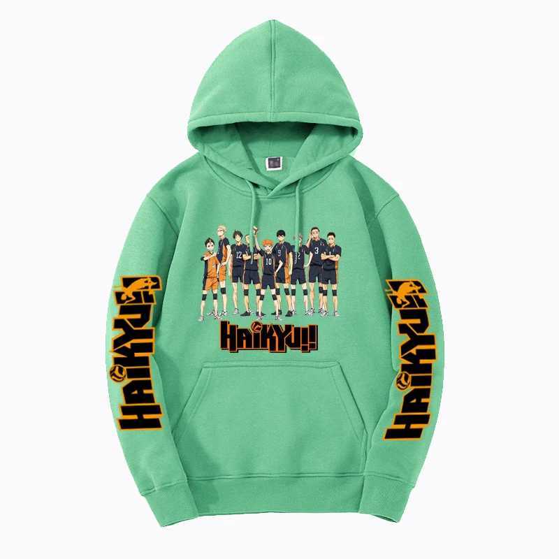 Haikyuu Anime Hoodie For Men Women Fly High Graphic Sweatshirts 2024 New Fashion Round Neck Harajuku Long Sleeve Pullover HoodyX240925