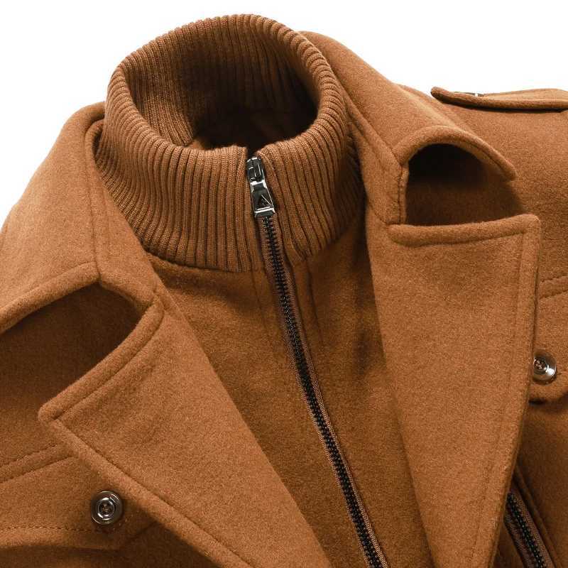 2024 High Quality Fashion Lanyon with Handsome Wool Boutique Wool Coat Winter Upgrade Warm Wool Coat Winter Men Winter Jacket Y240924