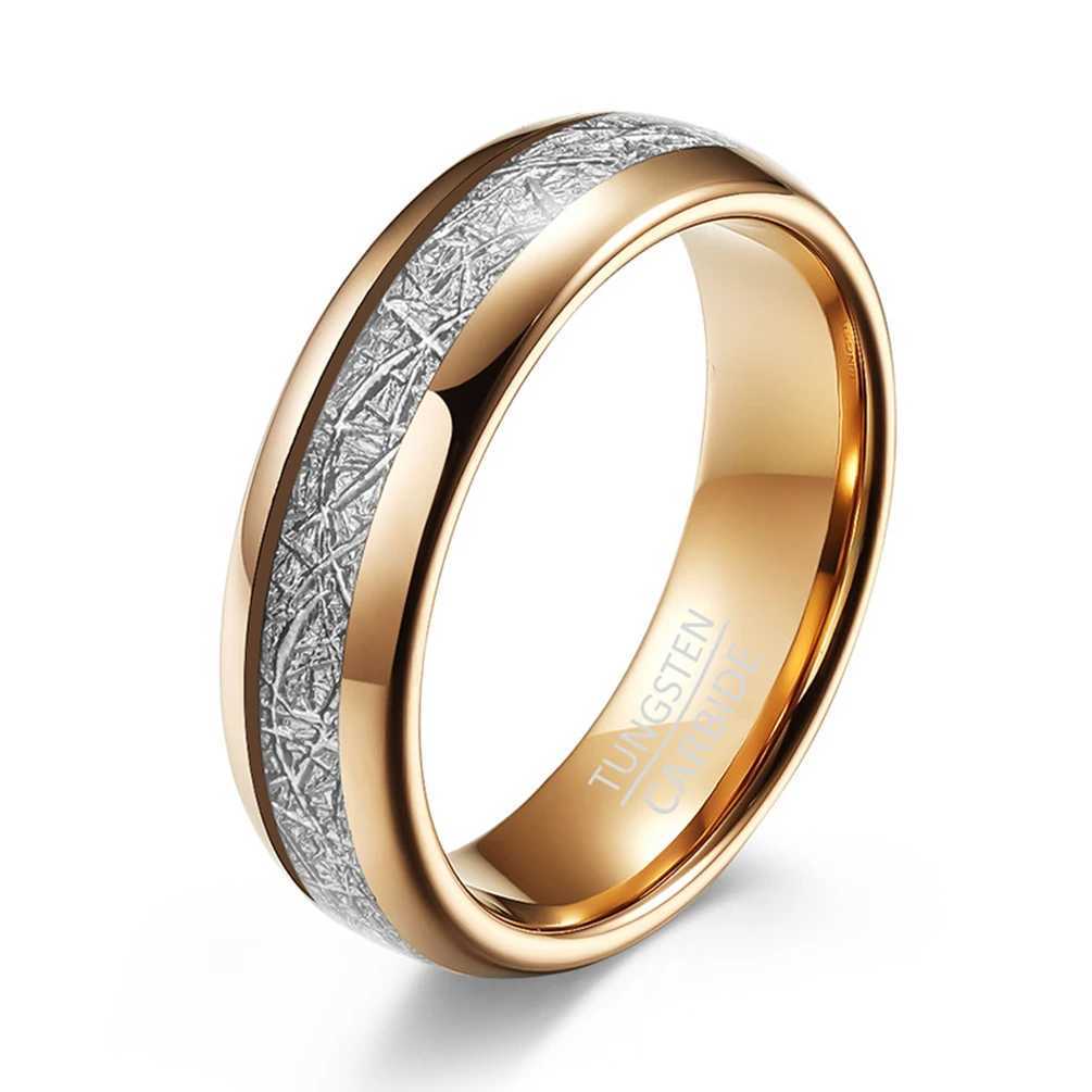4mm/6mm/8mm rose gold colored tungsten carbide ring for mens wedding and engagement rings W240925