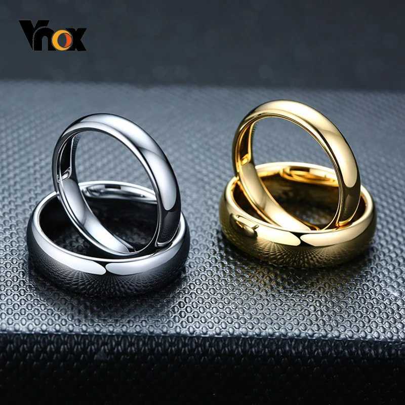 Vnox Scratch resistant Tungsten Wedding Ring for Men Simple Classic Wedding Ring for Couples Basic Jewelry W240925