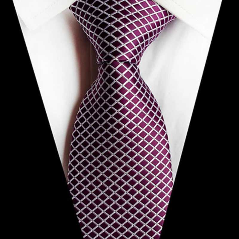 8CM New Mens Tie 8cm Stripe Classic Business Tie Mens Set Wedding Party Collar Formal Dress Tie Y240925