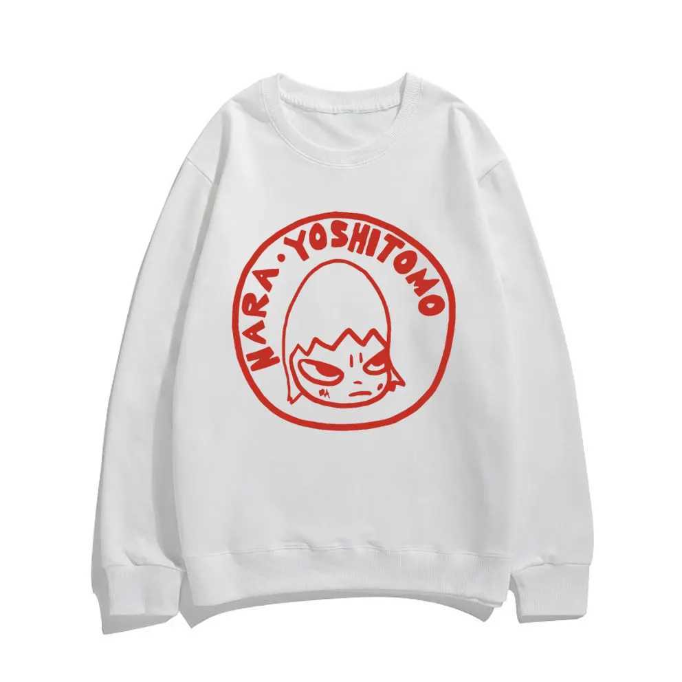 Yoshitomo Nara Dream Art Style Sweatshirt Round Neck Comfortable Loose Pullover Men Women Harajuku EU Size Sweatshirts ClothesX240925