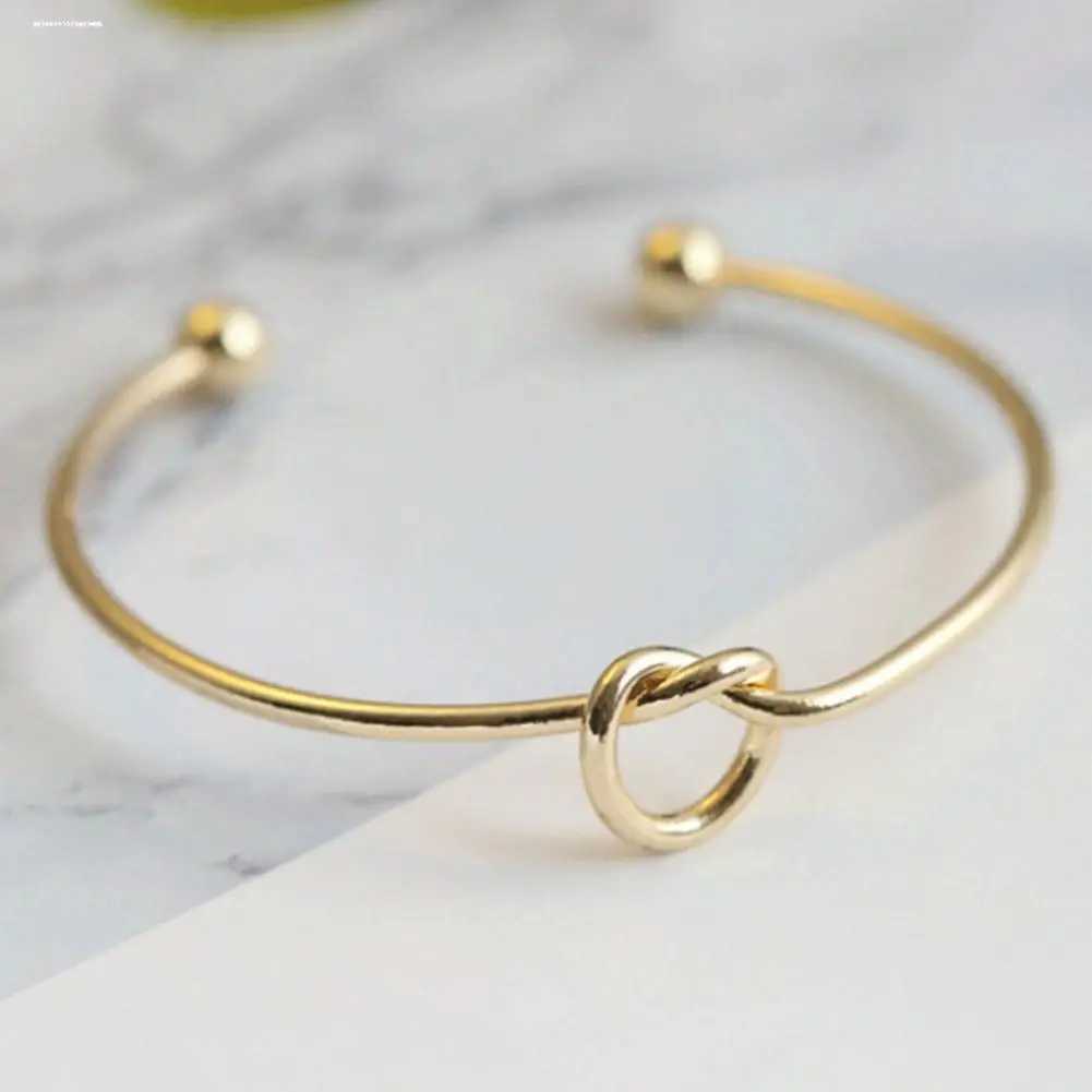 Cuff Bracelet For Women Vintage Open Woven Twist Texture Bangles For Women Adjustable Knot Couples Jewelry GiftsX240925