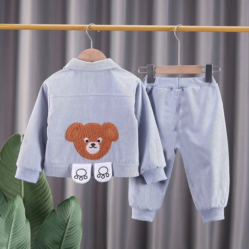Baby set springsummer casual jacketpants twopiece boys and girls jacket Korean version clothing 240925