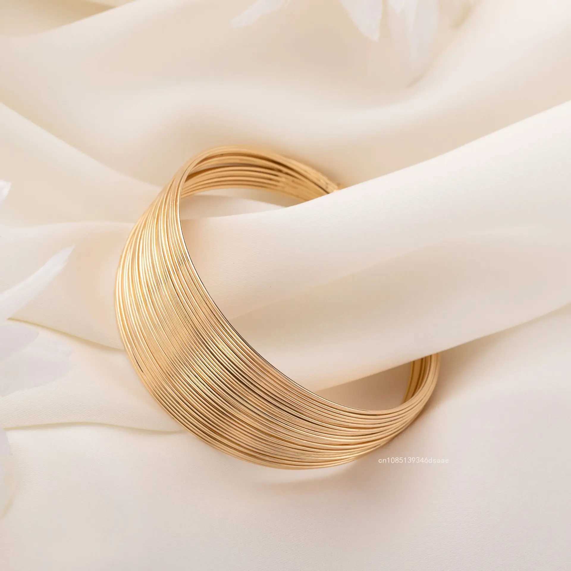 Multi-layer Circular Opening Bracelets 2024 for Women Silver Gold Color Party Holiday Gift Fashion Jewelry AccessoriesX240925