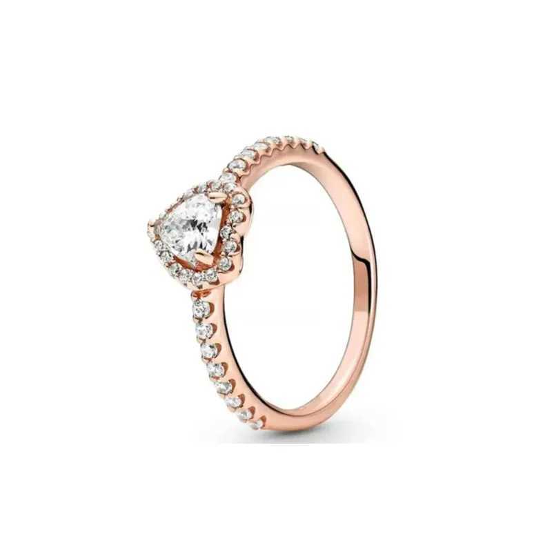 European Size 6 7 8 9 Red and White Pink Ring Womens Original Wedding Crystal Ring Luxury Jewelry Accessories Fashion Jewelry W240925