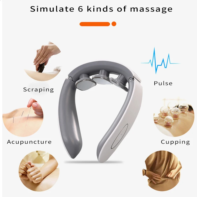 Electric Neck And Back Massager Shoulder Kneading Massage Pillow Trapezius Cervical Beautifully compact practi 240919