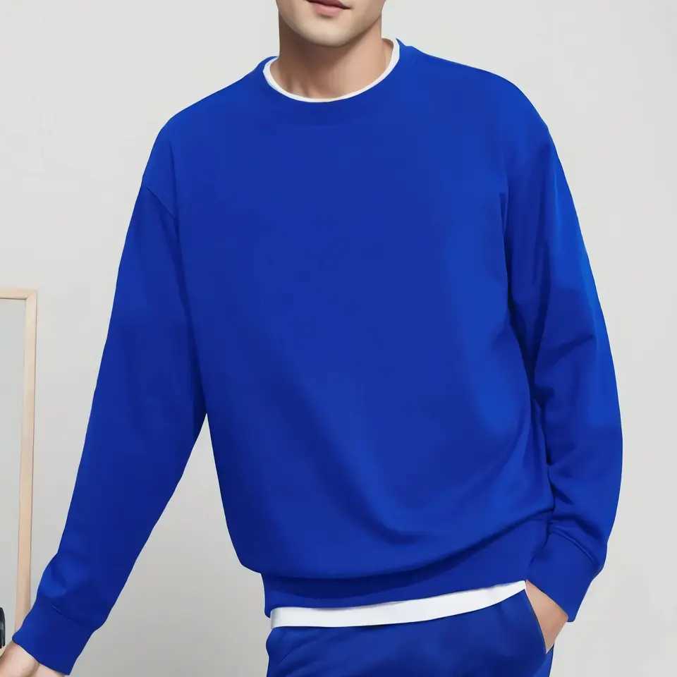 Sports Sweatshirt Men 2024 Spring and Autumn Round Collar Couple Loose Casual Dopamine Color Sweatshirt Large SizeX240925