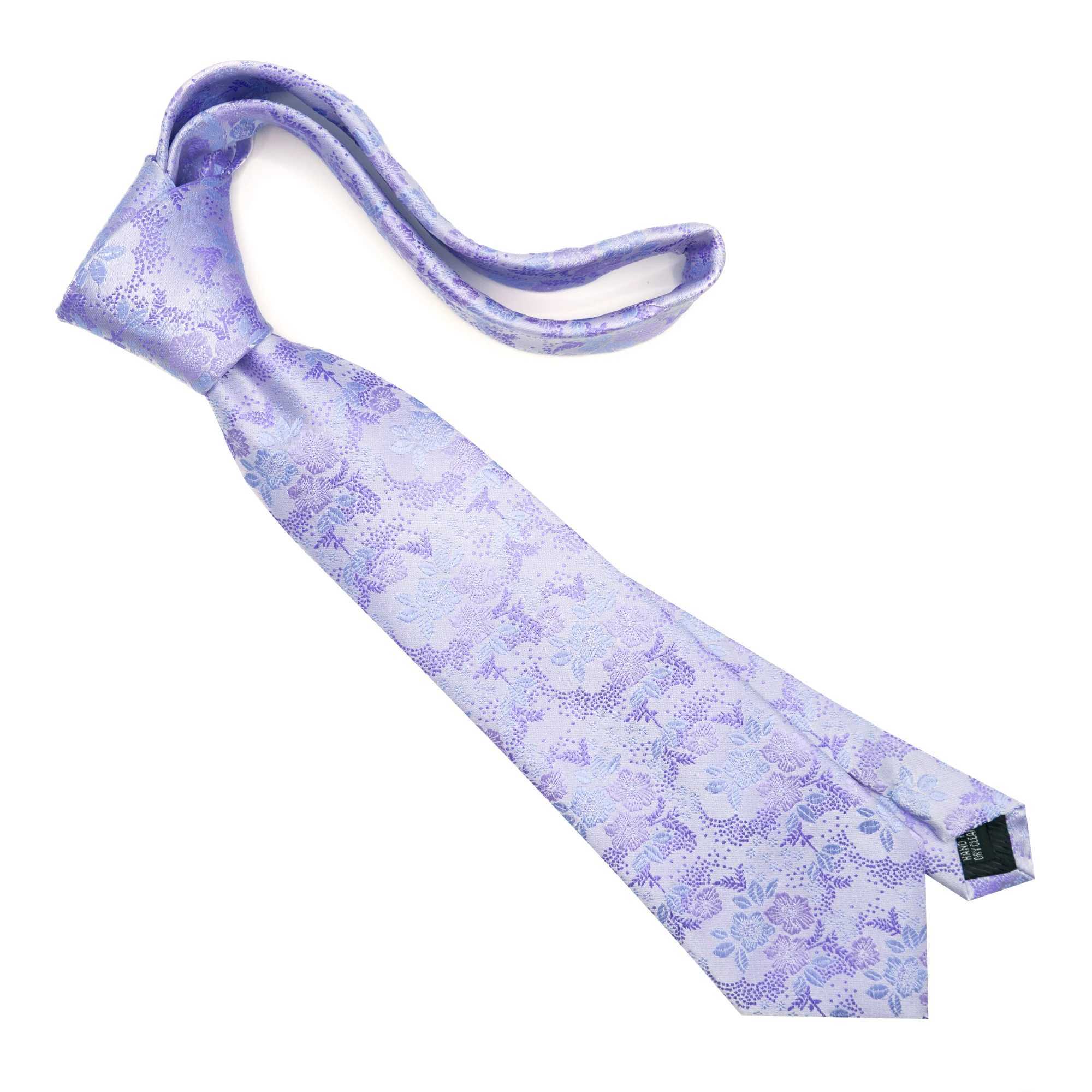 EASTEPIC 8 cm New Fashion Purple Floral Tie Men in Casual Clothes Elegant Accessory Quality Neckwear Wedding Party Flower Leaf X250407