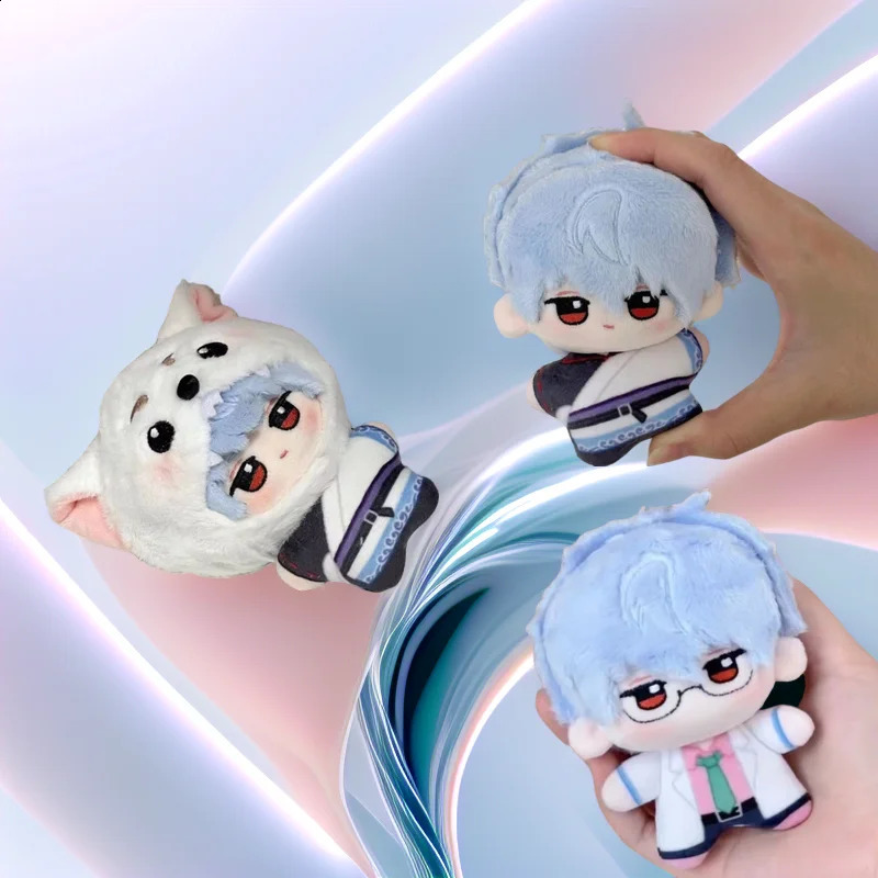 10cm Sakata Gintoki Gintama Plush Doll Keychain Packaging Decoration Cute Stuffed Toy for Collecting Perfect Birthday Gift Children 240925
