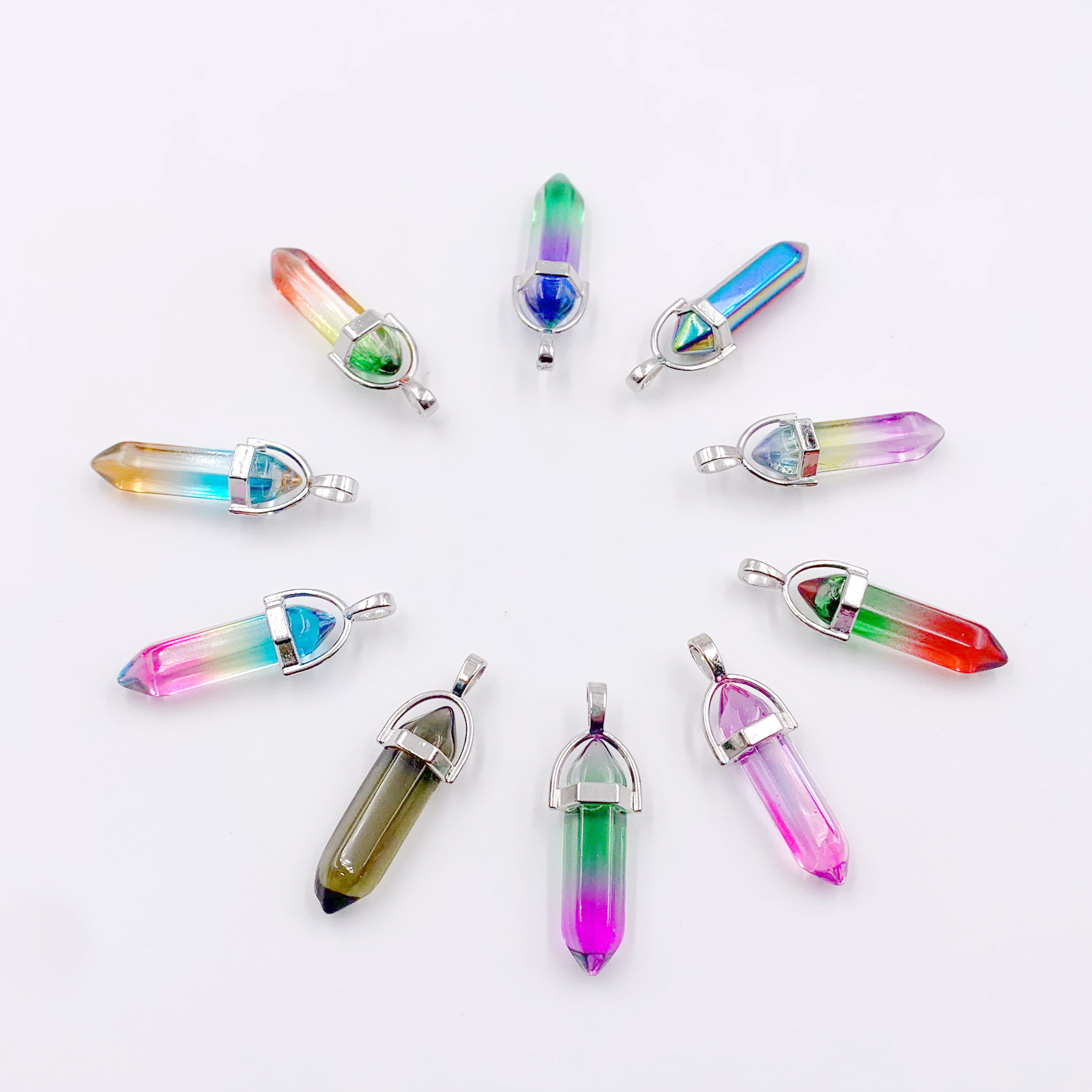 Enhance Your Energy with This Chakra Healing Pendant - Unisex Natural Stone Jewelry Featuring Rose Quartz and Amethyst Beads