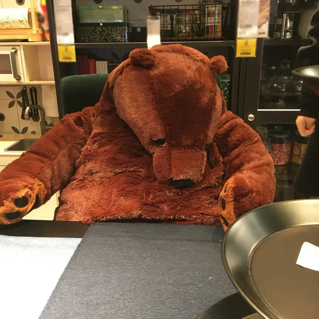 Keylid 40cm100cm Simulated Brown Bear Giant Plush Teddy Toy Stuffed Animal Soft Cushion Birthday Gift 240925