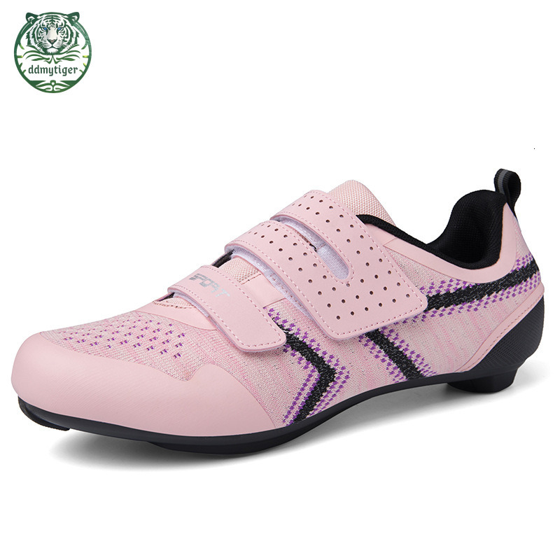 ddmytiger New Road Self locking with Hard Sole Mountain Shoes, Power Assisted Bike Locking Shoes for Men's Cycling A ddmythur