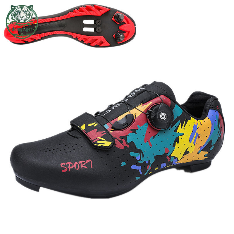 ddmytiger New for men, mountain without locks, competition road bike locking shoes, dual-use women's cycling shoes A ddmythur