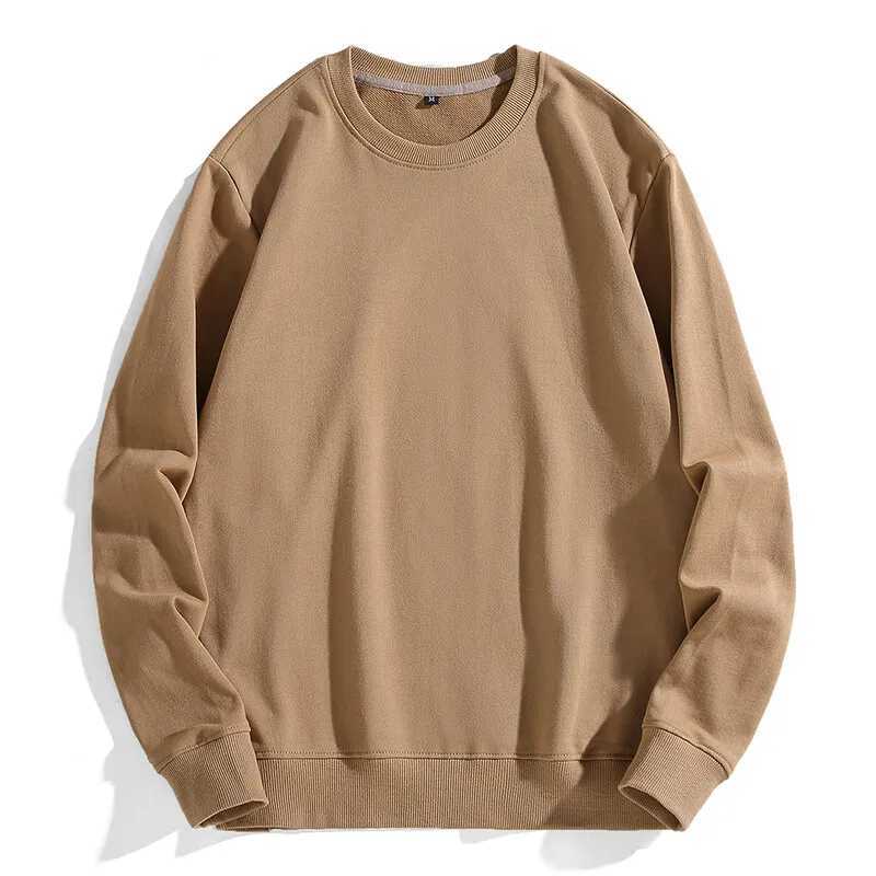 New Spring Autumn 100% Cotton Sweatshirt Men Pullover O Neck Tees Streetwear Couple Hoodies Sweatshirts Tops Mens Clothing 2024X240925