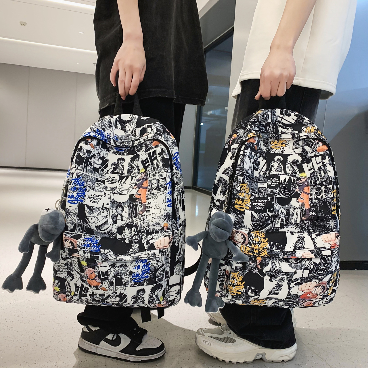 2024 New Designer Backpack for Girls, Personalized Graffiti Forest, Minimalist Campus, New Forest Style, Large Capacity Leisure Backpack