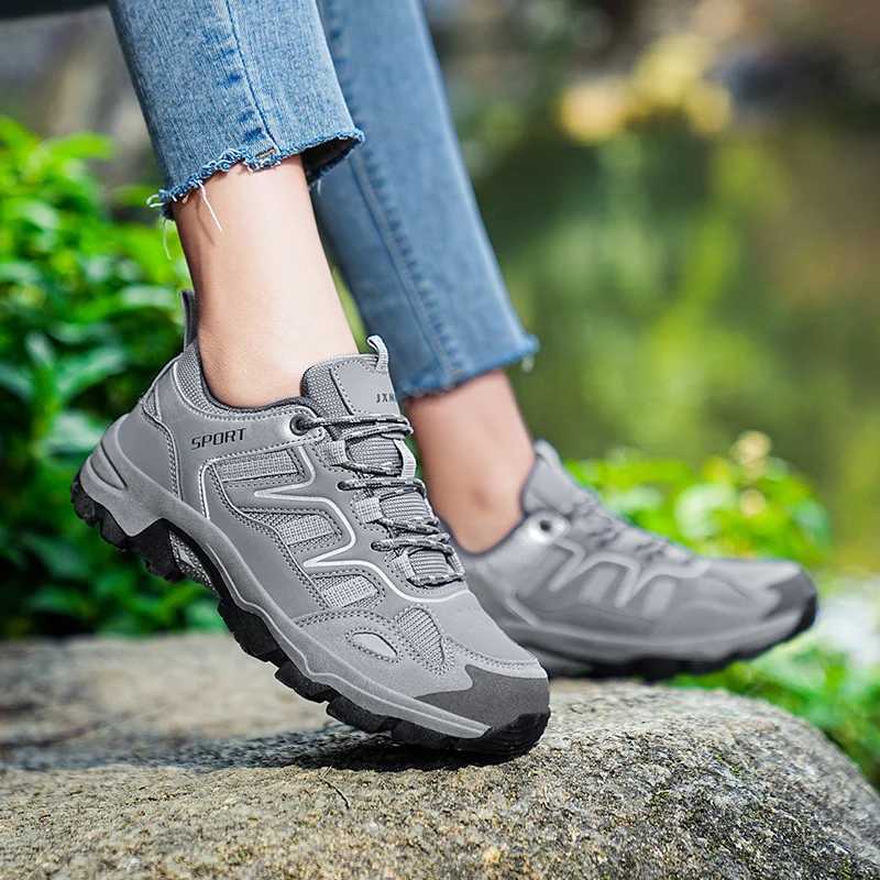 Outdoor ShoesMens Outdoor Breathable Hiking Shoes Trekking Sneaker Jogging Walking Shoes Trainer Z240924