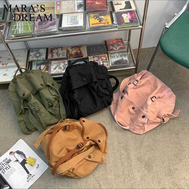 Mara Dream Canvas Messenger Bag Retro Japanese Style Women Crossbody Bag Trendy Shoulder Messenger Bag High Capacity Travel Bag Z240924