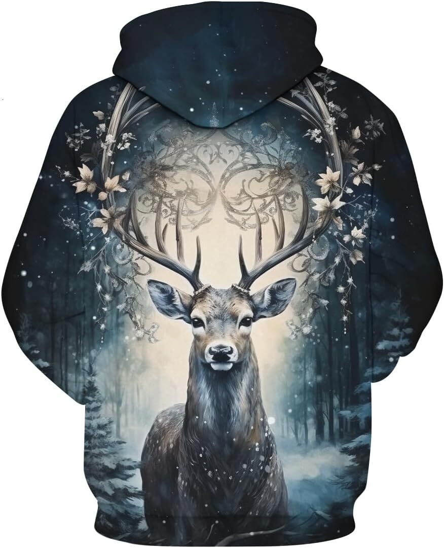 Hoodie for Mens Womens Unisex Christmas 3D Printed Hoodies Fashion Casual Kangroo Pocket Pullover Sweatshirt Graphic Hoodies sweatshirt Pullover Long 
