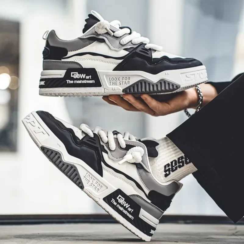 Athletic Shoes Fashion Mens Sneakers New Casual Shoes Lace Up Sport Running Shoes Platform Vulcanized Shoe Training Shoes Tenis Masculino Z240924