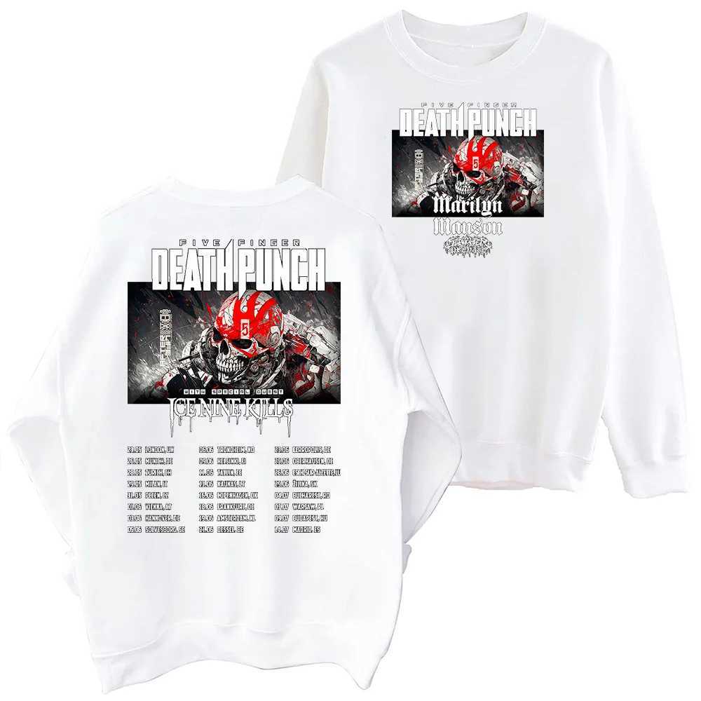Five Finger Death Punch 2024 Sweatshirt Harajuku Round Neck Long Sleeve Oversized Tops Fans Gift TopsX240925