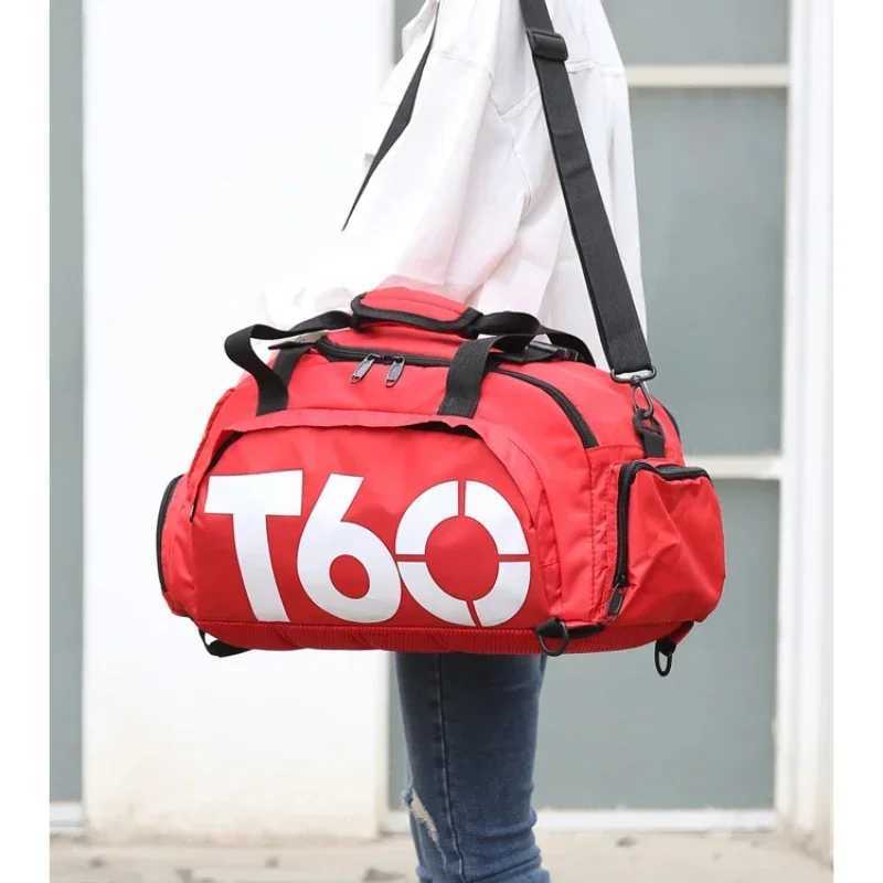 T60 Waterproof Gym Sports Bag Mens Molle Fitness Training Backpack Multi functional Travel/Luggage Bolsa Shoulder Bag W240925