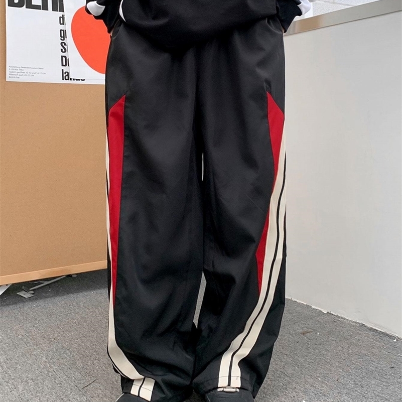Mens Side-Stripe Joggers Casual Stretch Straight Leg Sweatpants 240921
