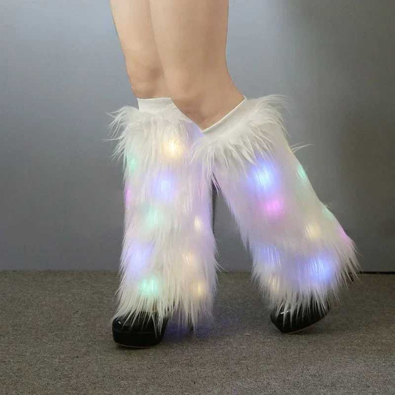Other Fashion Accessories LED Leg Warmers Light Up Wraps Boot Covers Women Rave Outfit Glow Stocking Nightclub Party Clothes Accessories Tron Dance We