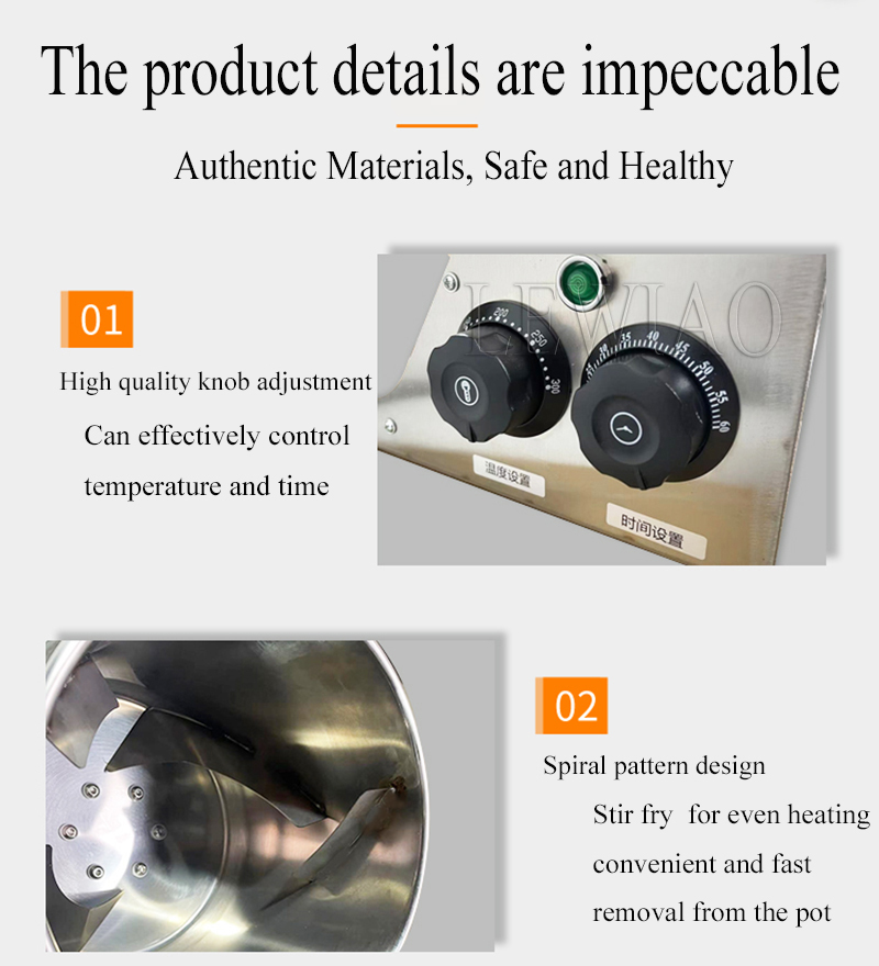 Commercial Electric Peanut Roaster Machine Chestnuts Rice Roasted Cashew Nut Roasting Machine