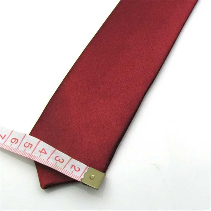 Fashion 5CM Skinny Slim Narrow Ties for man Solid Color Black Red Blue Patterns Necktie For mens Neck Tie Neckwear X2504071