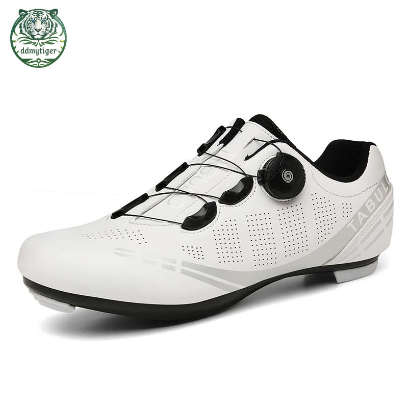 ddmytiger Large size outdoor mountain power bikes, road shoes, sports events, cycling high durability men's and women's lock shoes red A ddm