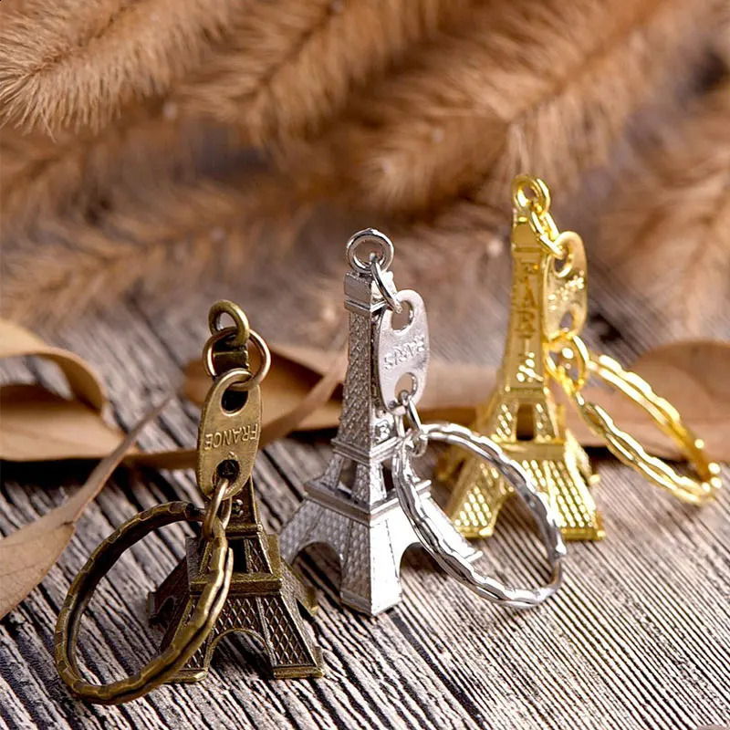 90 Cute 3D Eiffel Tower Keychains French Souvenirs Paris Keychains 240924
