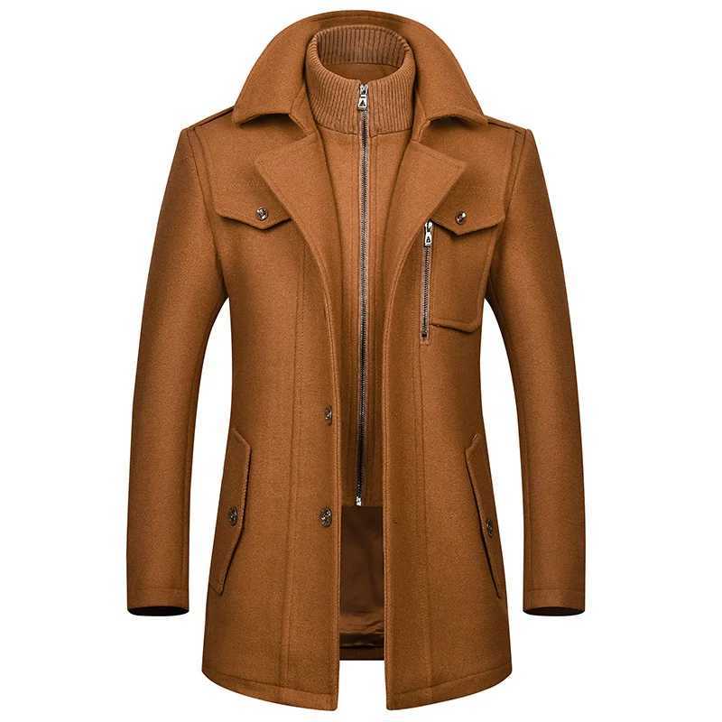2024 High Quality Fashion Lanyon with Handsome Wool Boutique Wool Coat Winter Upgrade Warm Wool Coat Winter Men Winter Jacket Y240924