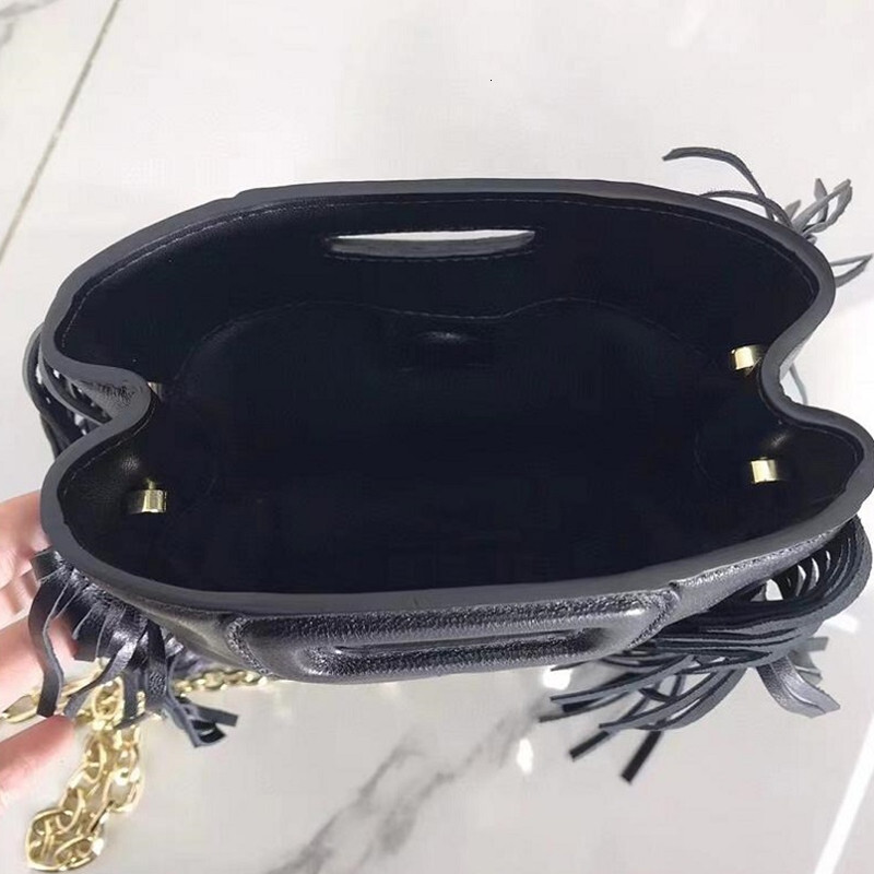 Tassel Woman Shoulder Pu Leather Women's Handbag Lady Messenger Female Crossbody For Girl Bucket Bag Sac A Main 589f 4
