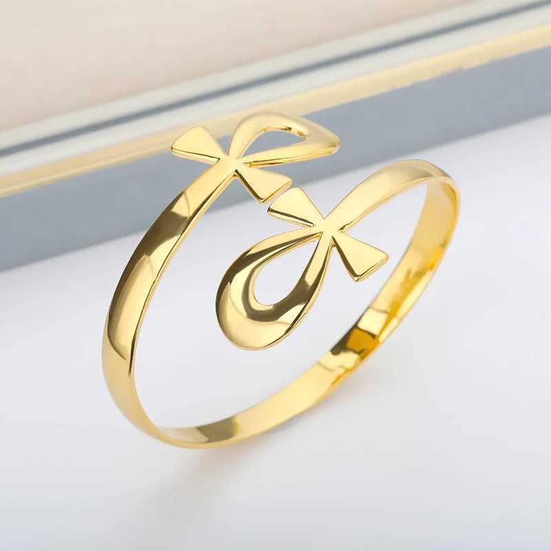 Egyptian Ankh Cross Bracelet Bangles For Women Men Vintage Stainless Steel Key of Life Bracelet Couple Femme Punk Jewelry GiftX240925