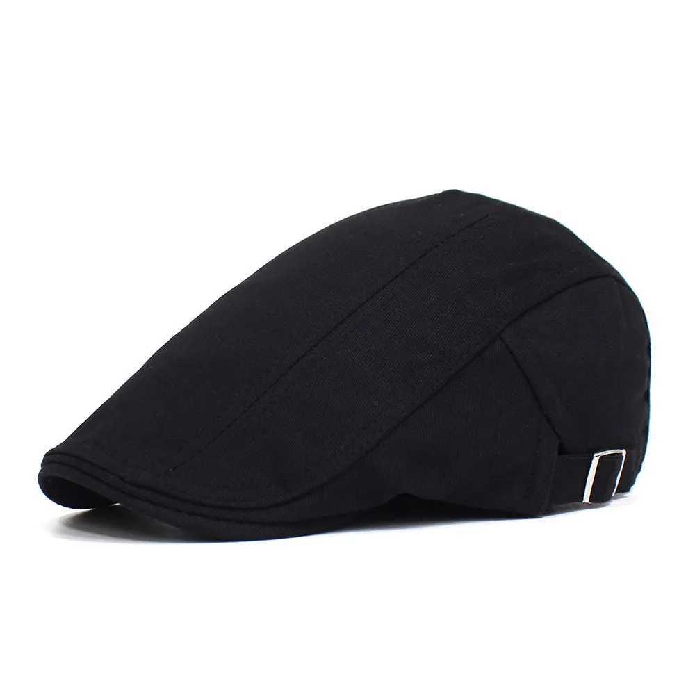 Solid color cotton front cover mens casual hat W240924