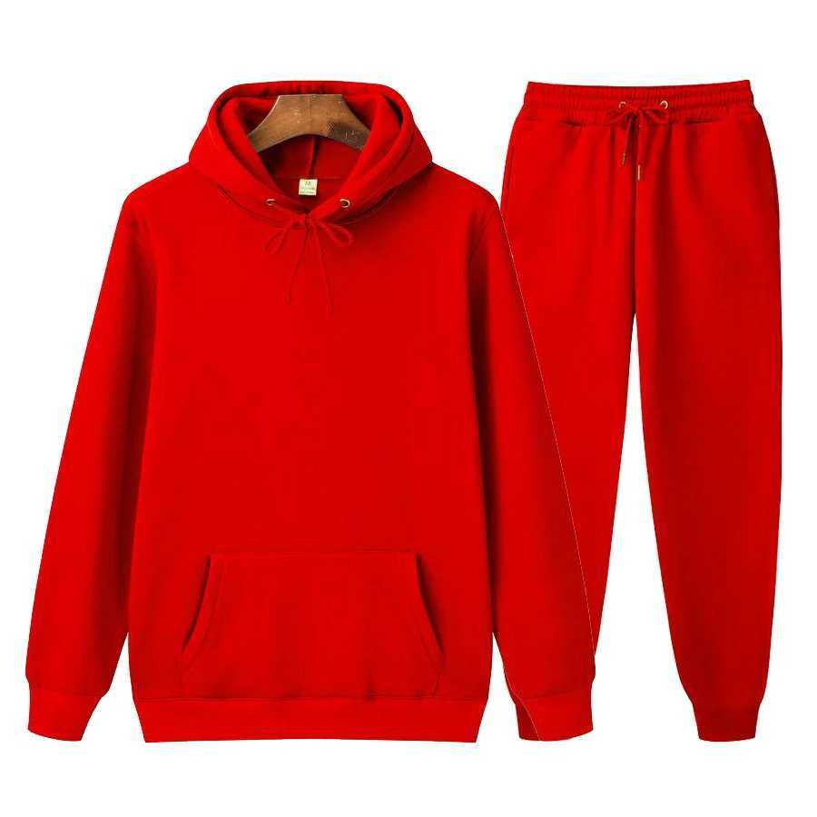 Tracksuit Fashion Mens Womens Tracksuit Hoodies+Pants Jogging Sweatpants Sets Winter Jogger Sports Suit Sweatshirt Pullover Fashion Z240925