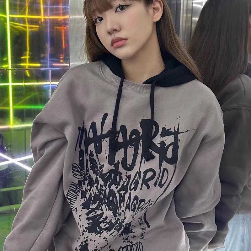 Fashion Style MGD Hoodies Classic Round Neck Hoodie Doodle Letter Printing Korean Style All-match MGD Sweatshirts PulloversX240925
