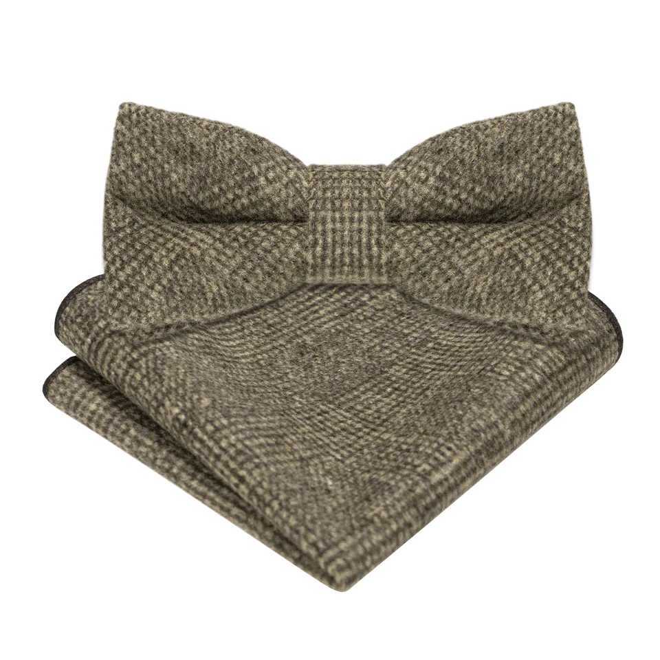 EASTEPIC Cashmere Necklace Double Layer Thick Bow Mens Hanki Set Wool Accessories Warm Color Wedding Gift Winter Party Y240925